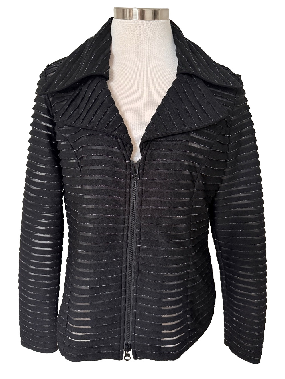 Clara Sun Woo Black Knit Blazer Jacket Sz M - Picture 1 of 6